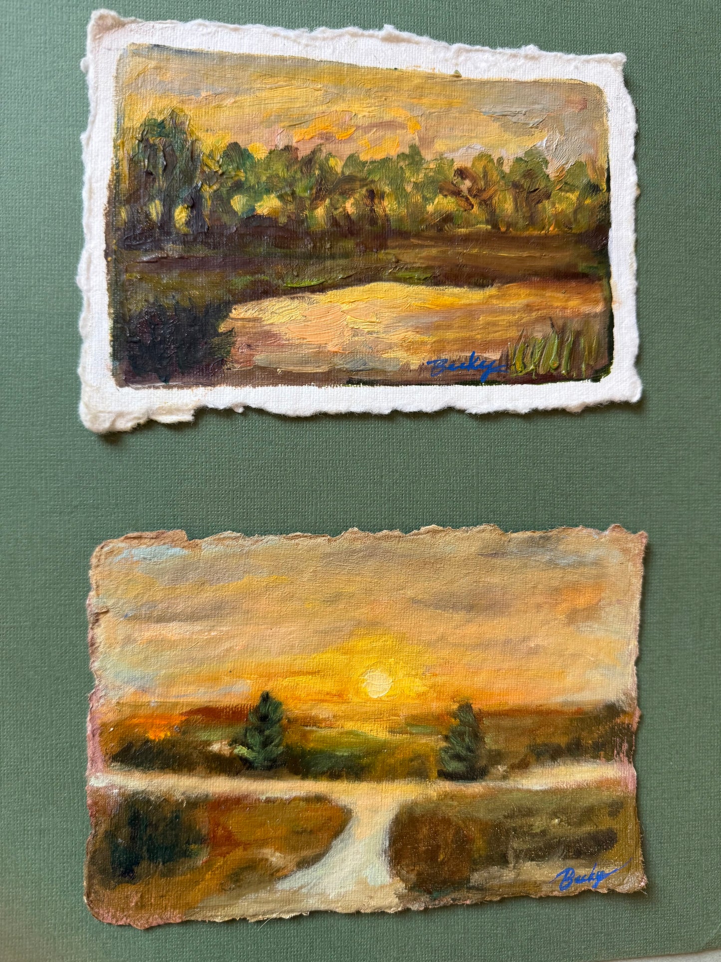 Warm landscape 1(top) warm landscape 2 (bottom)