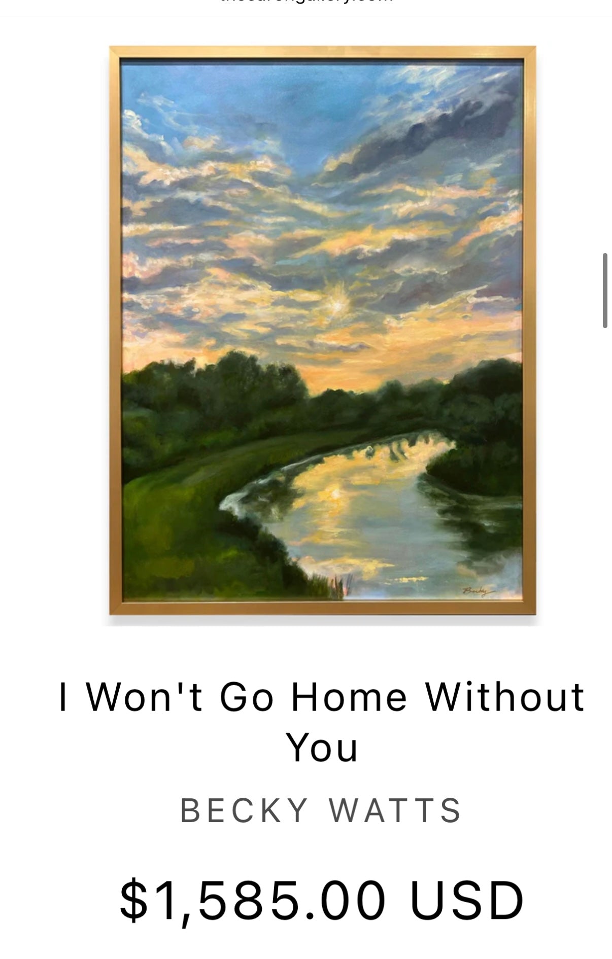 I won't go home without you