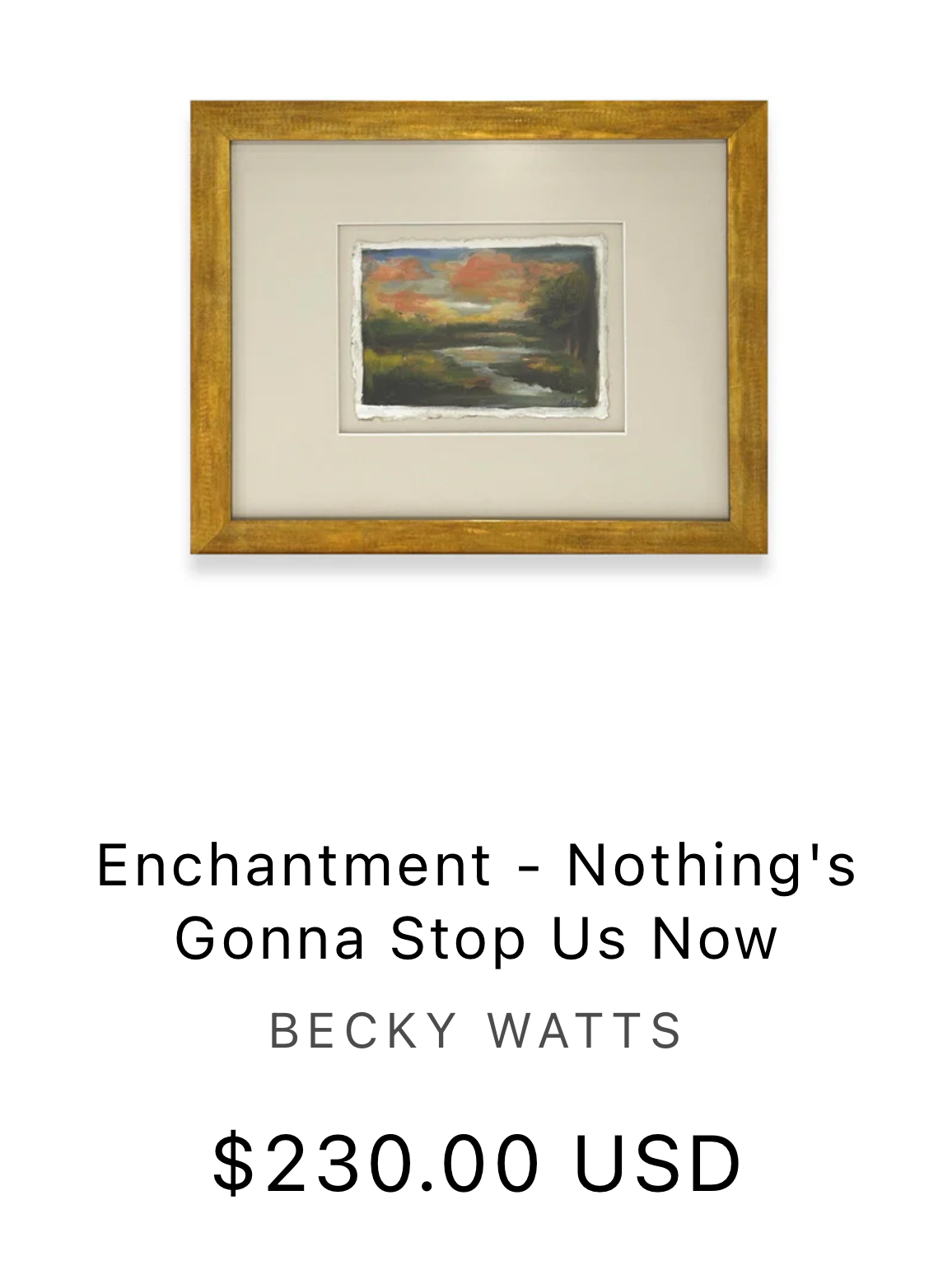 Nothings gonna stop us now 11.5x14