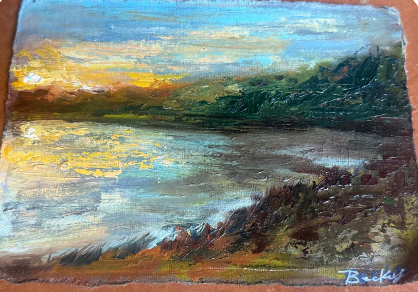 Noxubee refuge at sunset 5x7